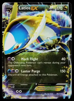 Pokemon Card - Latios EX Plasma Freeze 86/116 Holo Rare EX 2013 - Image 1