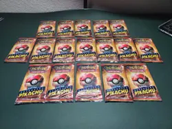 17 X Pokemon Detective Pikachu Movie 2-Card Booster Packs - Image 1