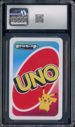 2021 Pokemon Playing Cards Japanese Pocket UNO 1 Red Grookey CGC 10 - Image 2