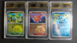 Pokemon Chinese OCD 10 Starters 2-Set - Kanto & Paldea SV Promo Cards GL15 - Image 3