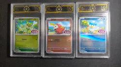 Pokemon Chinese OCD 10 Starters 2-Set - Kanto & Paldea SV Promo Cards GL15 - Image 4