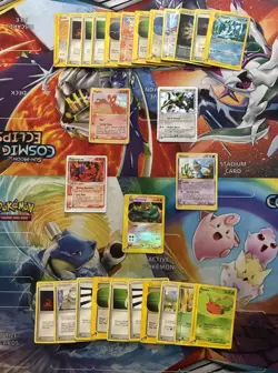 Vintage Pokemon Card Lot E Series Fire Rayquaza Machamp - Image 1