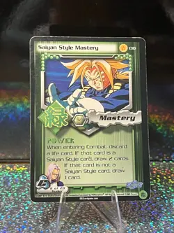 Saiyan Style Mastery 130 Dragon Ball Z Trading Card TCG CCG Limited - Image 1