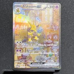 Pokemon TCG Alakazam EX 151 Holo Card Scarlet & Violet 201/165 - Image 1