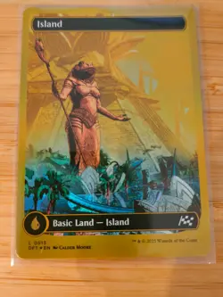 MTG Island (First-Place Foil) (Full Art) 0513 Aetherdrift M/NM Free UK P&P - Image 1