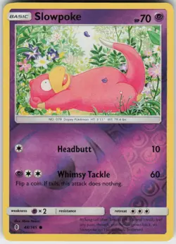 SLOWPOKE 48/145 GUARDIANS RISING POKEMON REVERSE HOLO COMMON NM - Image 1