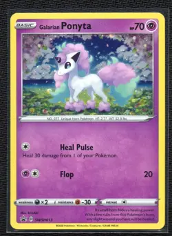 Galarain Ponyta SWSH013 Pokemon Promo Cosmos Holo NM - Image 1
