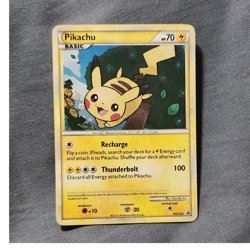 Pokemon TCG Pikachu Promo Holo HeartGold & SoulSilver HGSS03 Basic HP70 2010 - Image 1