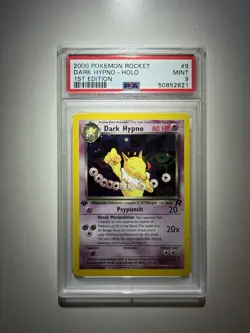 PSA 9 2000 Pokemon Team Rocket Dark Hypno 1st Edition Holo #9/82 English - Image 1