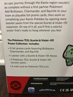 Pokemon TCG Scarlet & Violet 151 Poster Collection Box NEW SEALED - Image 3