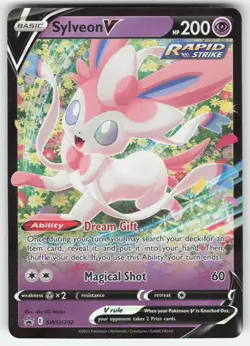 Sylveon V SWSH202 Holo Promo Sword & Shield Promo Pokemon Holo Near Mint - Image 1