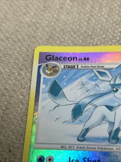 Pokemon TCG Card Game Glaceon 20/100 Majestic Dawn Reverse Holo Burger King - Image 3