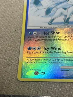Pokemon TCG Card Game Glaceon 20/100 Majestic Dawn Reverse Holo Burger King - Image 5