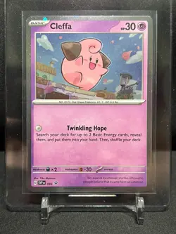 Cleffa SVP 095 Black Star Promo Cosmos Holo Pokemon 2024 Scarlet & Violet NM - Image 1