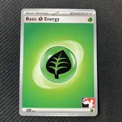 Basic Grass Energy Non-Holo Play! Pokemon Prize Pack Series 5 Stamped Near Mint - Image 1