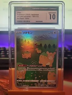 CGC 10 Ditto 197/172 S12a AR VSTAR Universe Japanese Gem Mint Pokemon - Image 1