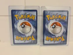 Psyduck 007 & Golduck 008 Pokemon Mega Evolution Cosmo Holo Black Star Promo NM - Image 2