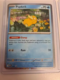 Psyduck 007 & Golduck 008 Pokemon Mega Evolution Cosmo Holo Black Star Promo NM - Image 3