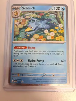 Psyduck 007 & Golduck 008 Pokemon Mega Evolution Cosmo Holo Black Star Promo NM - Image 5