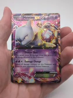 Pokemon TCG Mewtwo EX XY 107 Black Star Promo Card - Image 1