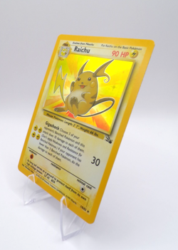 Pokemon Raichu 14/62 Fossil Holo Rare 1999 WOTC Vintage EX LP - Image 2