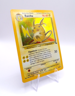 Pokemon Raichu 14/62 Fossil Holo Rare 1999 WOTC Vintage EX LP - Image 3
