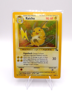 Pokemon Raichu 14/62 Fossil Holo Rare 1999 WOTC Vintage EX LP - Image 5