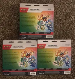 Pokemon TCG First Partner Illustration Collection Series 1 New Lot Of 3 - Image 2