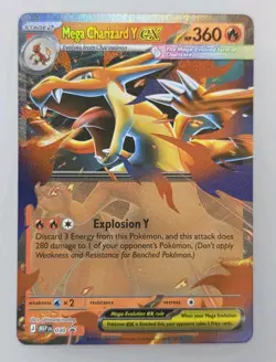 Pokemon Mega Charizard Y ex 030 Me: Mega Evolution Promo Holo - Image 1