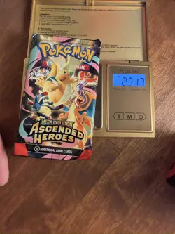 Extremely Heavy Pokemon Ascended Heroes Booster Pack Potential God PackU Sealed - Image 1