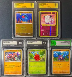 Pokemon TCG 5 Card Graded Slab Lot Holos/Reverse Holos Gem Mint 10s - Image 1
