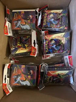 12x Lot Pokemon Phantasmal Flames Mini Portfolio Binder 1 Booster Pack - Image 1