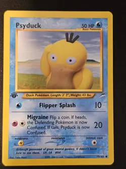 Pokemon TCG Psyduck 79 1st Edition Neo Destiny LP Great Condition - Image 1
