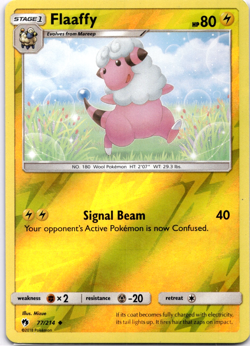 Pokemon TCG Flaaffy 77/214 Lost Thunder Reverse Holo Rare Lightly Played - Image 1