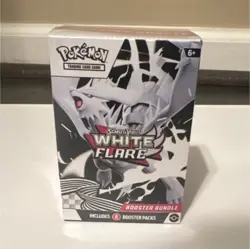 SEALED Pokemon Scarlet & Violet White Flare Booster Bundle Box 6 Packs Reshiram - Image 1