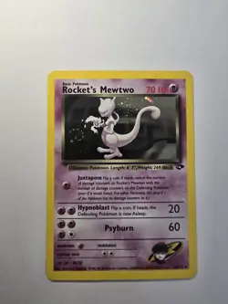 Pokemon TCG Rocket's Mewtwo holo 14/132 - Image 1