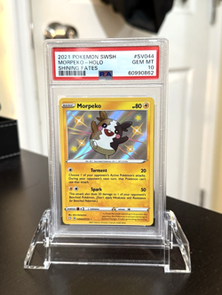 2021 Pokemon Sword & Shield Shining Fates SV044 Morpeko Holo PSA 10 - Image 1