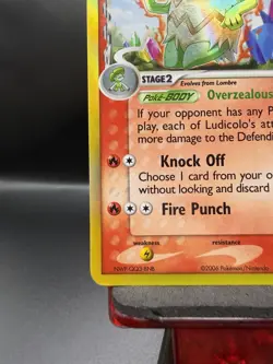 Ludicolo δ Species 6/100 Stamped Pokemon EX Crystal Guardians Reverse Holo LP - Image 5