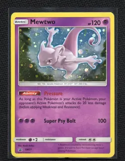 SWIRL🌀 Mewtwo SM77 Pokemon Promo with Swirl (See Video) NM - Image 1