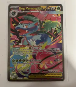 Pokemon TCG Mega Venusaur EX 380 HP ME01 Mega Evolution 177/132 Holo Eng - Image 1