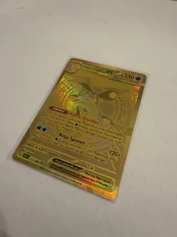 Pokemon TCG Chaos Rising Mega Greninja Ex Hyper Rare 122/086 GOLD Pack Fresh - Image 2
