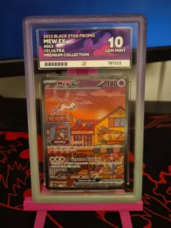 Pokemon TCG Mew EX SVP 053 Scarlet Violet 151 Ace 10 Gem Mint - Image 1