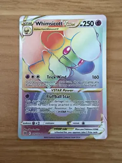 Pokemon Whimsicott VSTAR Brilliant Stars 175/172 Rainbow Rare Near Mint NM - Image 1