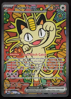 Meowth ex 121/088 Special Illustration Rare Perfect Order Pokemon English NM - Image 1