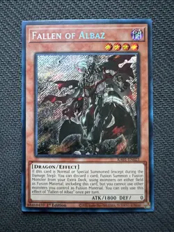 Yugioh Fallen of Albaz 1st Edition Secret Rare RA01-EN021 NM - Image 1