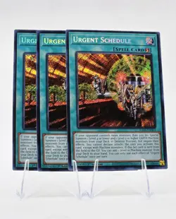 3x Urgent Schedule RA05-EN064 (Secret Rare) 1st Ed - NM - Yu-Gi-Oh! - Image 2