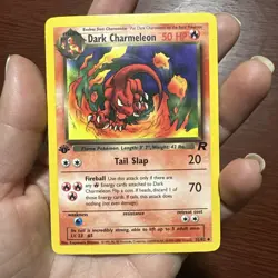 2000 POKEMON TEAM ROCKET 1ST EDITION DARK CHARMELEON 32/82 NON HOLO c497 - Image 1