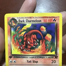 2000 POKEMON TEAM ROCKET 1ST EDITION DARK CHARMELEON 32/82 NON HOLO c497 - Image 2