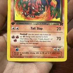 2000 POKEMON TEAM ROCKET 1ST EDITION DARK CHARMELEON 32/82 NON HOLO c497 - Image 3