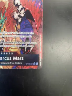 One Piece CCG St. Marcus Mars OP13-091 Rare Foil Alt Art Carrying on His Will - Image 5
